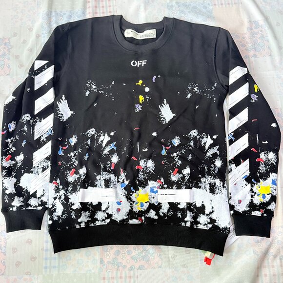 Off-White Galaxy Brushed Print Sweatshirt - Picture 1 of 8